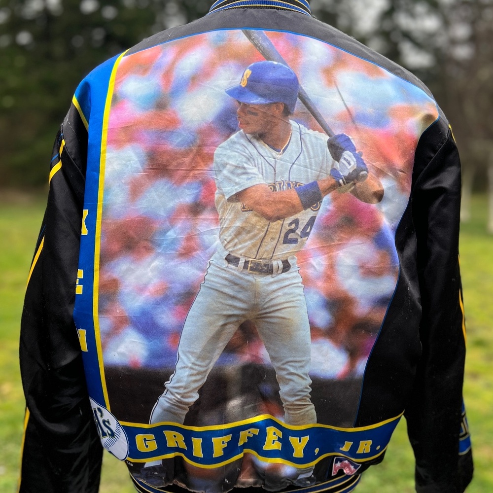 STARLINE Seattle Mariners Ken Griffey Jr Jacket | Vintage MLB Chalk Line | XL